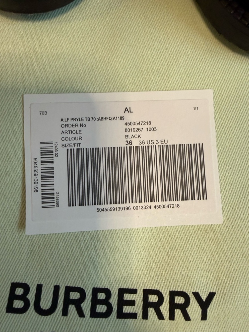 Burberry Black Monogram motif leather ankle boots, Size 36 - Picture 12 of 12